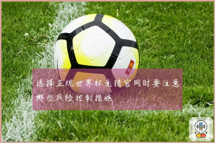 选择正规世界杯竞猜官网时要注意哪些风险控制措施